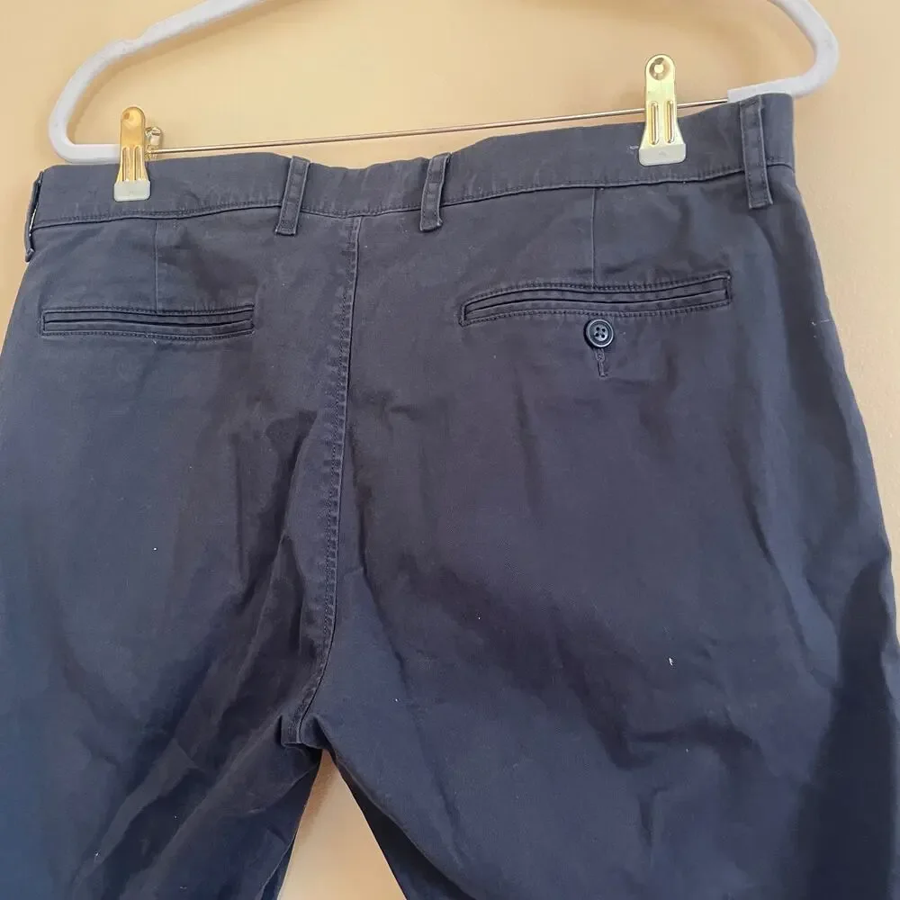 J. Crew 484 Slim-Fit Stretch Chino Pant in Faded Black 34 x 30 Workwear Casual